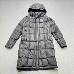 The North Face Puffer Jacket Women's Small Black 600 Fill Metropolis Down Parka